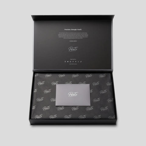 Black open box with 'PureTi' branding on a light gray background